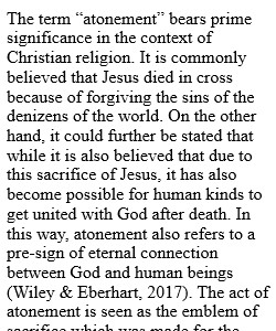 Significance of Atonement